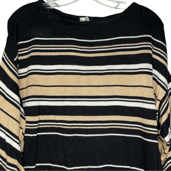 Vintage Chaps Sweater Top with Drawstring Waist - Picture 2 of 6